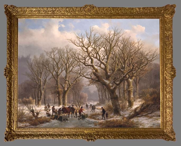 Eugene Joseph Verboeckhoven - A winter landscape | MasterArt